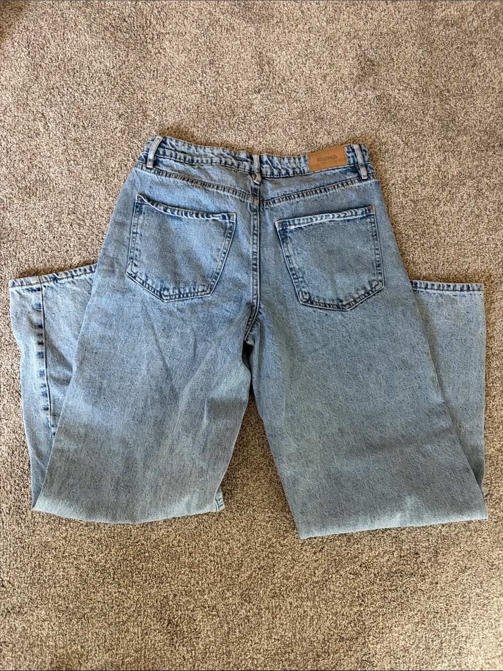 RSQ Washed Light Blue Boyfriend Jeans